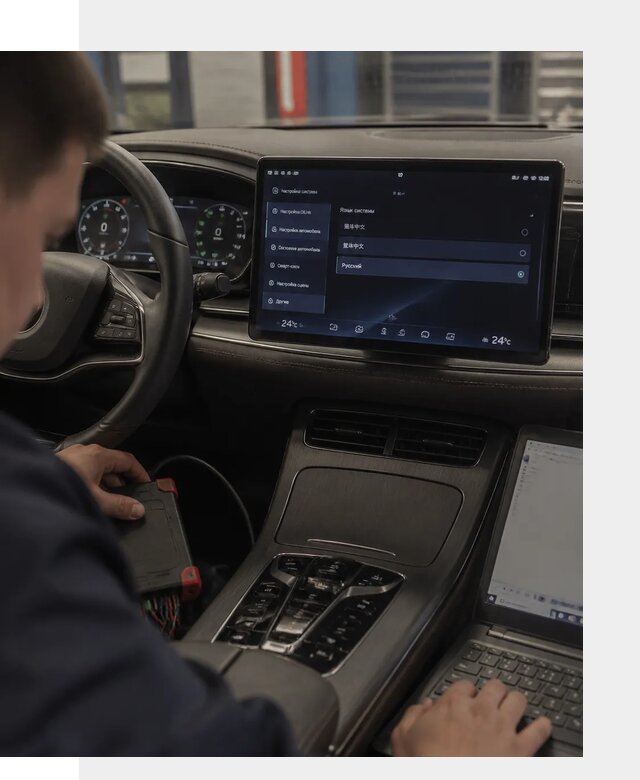 Русификация автомобиля BYD HAN для эксплуатации в Чите